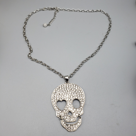 BIG Skull Crystals Large Hinged-mouth Unisex Streetwear HALLOWEEN - Picture 6 of 13